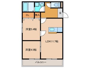 ファミール呉竹の物件間取画像